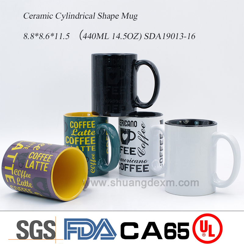 Ceramic Cylindrical Shape Mug