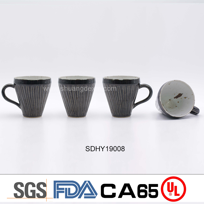 Ceramic Strip Coffee Mug