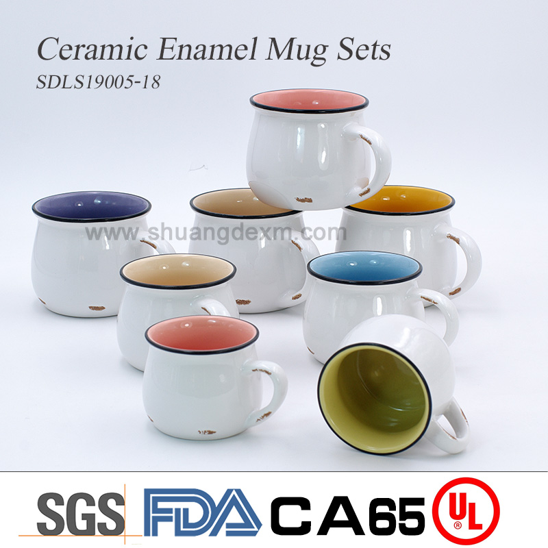 Ceramic Enamel Mug Sets