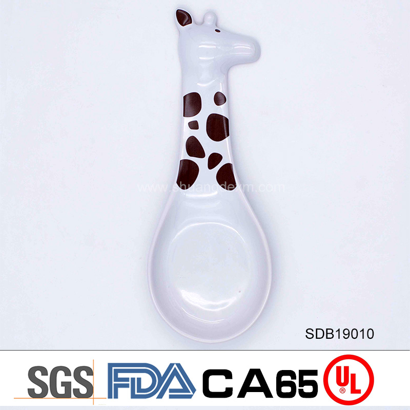 Ceramic Giraffe Design Spoon Holder