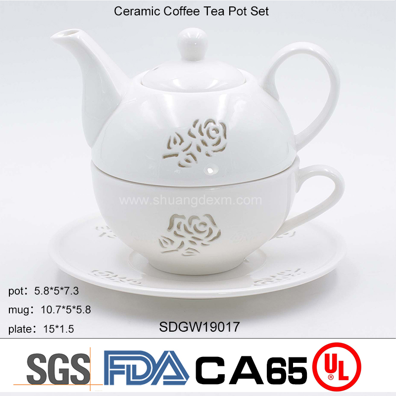Ceramic Coffee Tea Pot Set