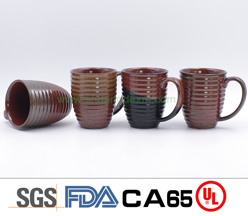 Ceramic Reaction Glaze stripe Mug