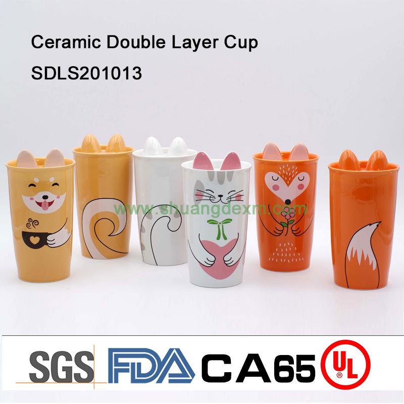 Ceramic Double Layer Cup