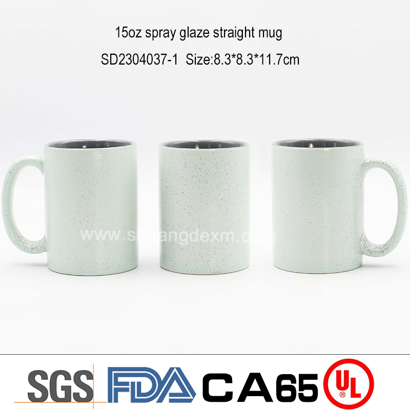 15oz spray glaze straight mug